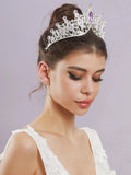 Crystal Rhinestone Tiara Crown Colorful Queen Princess Diadem Wedding Headpiece