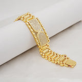 Crystal Watch Chain Style Bracelets For Women Bangles