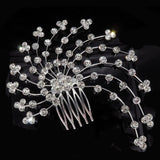 Crystal Wedding Hair Jewelry Charm Floral Bridal Hair Combs