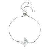 Crystal Zircon Butterfly Bracelet Adjustable Jewelry