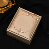 Crystal Zircon Butterfly Bracelet Adjustable Jewelry