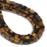 Yellow Tiger Eye Cube Stone Beads for Jewelry Making