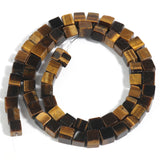 Yellow Tiger Eye Cube Stone Beads for Jewelry Making