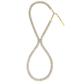 8 Shape Cubic Zirconia Anklet Women Foot Chain