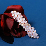 CZ Barrette Hair Clips for Women Girls Hairpin Bridal Wedding Accessories