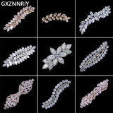 CZ Barrette Hair Clips for Women Girls Hairpin Bridal Wedding Accessories