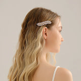 CZ Barrette Hair Clips for Women Girls Hairpin Bridal Wedding Accessories