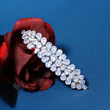 CZ Barrette Hair Clips for Women Girls Hairpin Bridal Wedding Accessories
