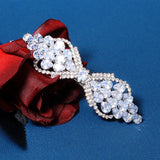 CZ Barrette Hair Clips for Women Girls Hairpin Bridal Wedding Accessories