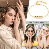 CZ Bracelet, Stainless Steel Chain Link for Women