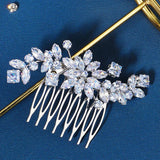 Flower Hair Combs Clips for Women Bridal Wedding Accessories