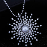 CZ Gypsophila Brooch Pin Starry Rhinestone Wedding