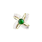 CZ Small Collar Pins Creative Button Brooch