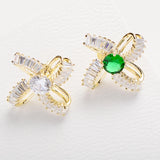 CZ Small Collar Pins Creative Button Brooch