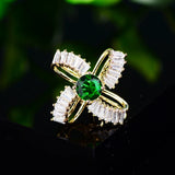 CZ Small Collar Pins Creative Button Brooch