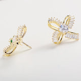 CZ Small Collar Pins Creative Button Brooch