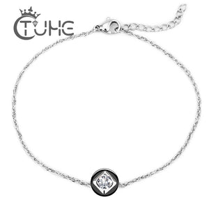CZ Women Bracelets Crystal Ceramic Charm Jewelry