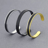 Adjustable Stainless Steel Bracelet Cuff Unisex