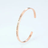 Personalized Stainless Steel Cuff Bracelet for Women