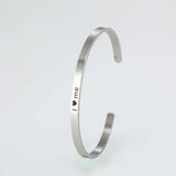 Personalized Stainless Steel Cuff Bracelet for Women