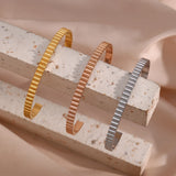 Waterproof Silver Rose Cuff Bracelet for Women