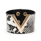 Leather Cuff Bracelet Women Punk Style Soft Jewelry