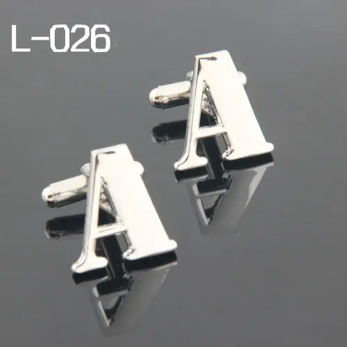 Letter A Cufflinks for Men 2013 Figure High Quality Wholesales