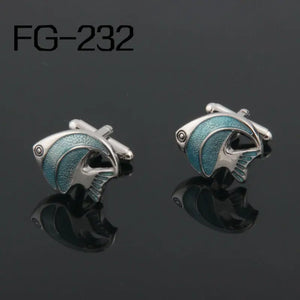 Men's High Cufflinks Tropical Fish Wholesale 2015