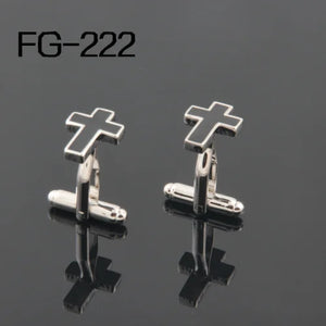 High Cufflinks For Men - Cross Design