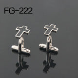 High Cufflinks For Men - Cross Design