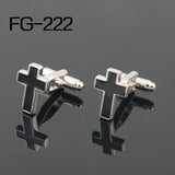High Cufflinks For Men - Cross Design
