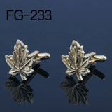 High Quality Leaf Design Cufflinks for Men