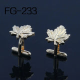 High Quality Leaf Design Cufflinks for Men