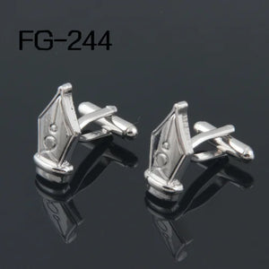 High Cufflinks For Men - Stylish Pen Design - Wholesale Pricing