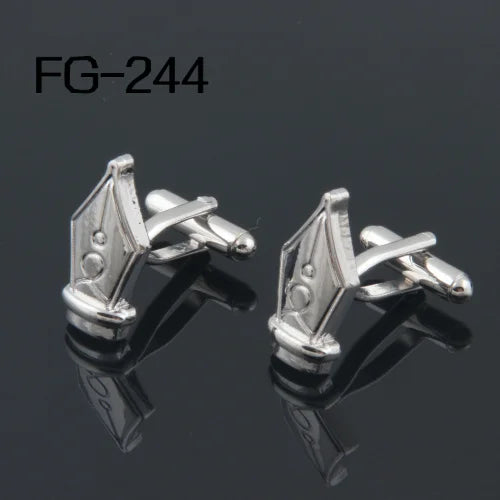High Cufflinks For Men - Stylish Pen Design - Wholesale Pricing