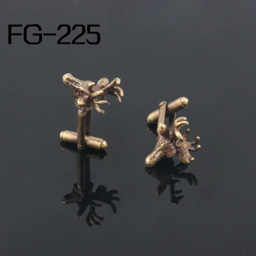 Deer Head Cufflinks For Men
