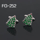 High Quality Christmas Tree Cufflinks For Men