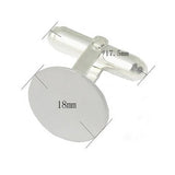 925 Silver Cufflinks French Business Backs Wedding Formal Cufflin