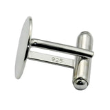 925 Silver Cufflinks French Business Backs Wedding Formal Cufflin