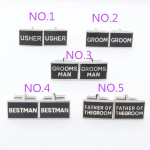 Men's 2014 Wedding Series Cufflinks + Gift Box/Bags