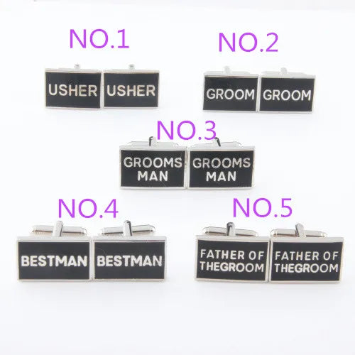 Men's 2014 Wedding Series Cufflinks + Gift Box/Bags