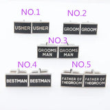 Men's 2014 Wedding Series Cufflinks + Gift Box/Bags