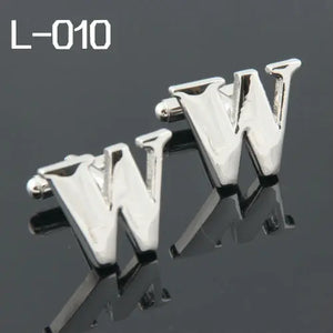High Cufflinks For Men - Letter W Cuff Links