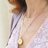 Cursive Name Necklace for Women, Personalized Pendant