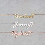 Cursive Name Necklace for Women, Personalized Pendant