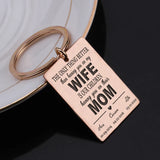 Custom Name & Date Thanksgiving Gift Keychain for Mom/Wife