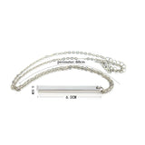 Personalized Engraving Music Scan Code Rinhoo Strip Necklace