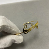 Personalized Stainless Steel Name Bangle Cuff Open Bangles