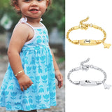 Name Bracelet Personalized Stainless Steel for Baby's Christmas Jewelry