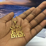 Name Necklace Stainless Steel Pendant Necklace Cursive Font